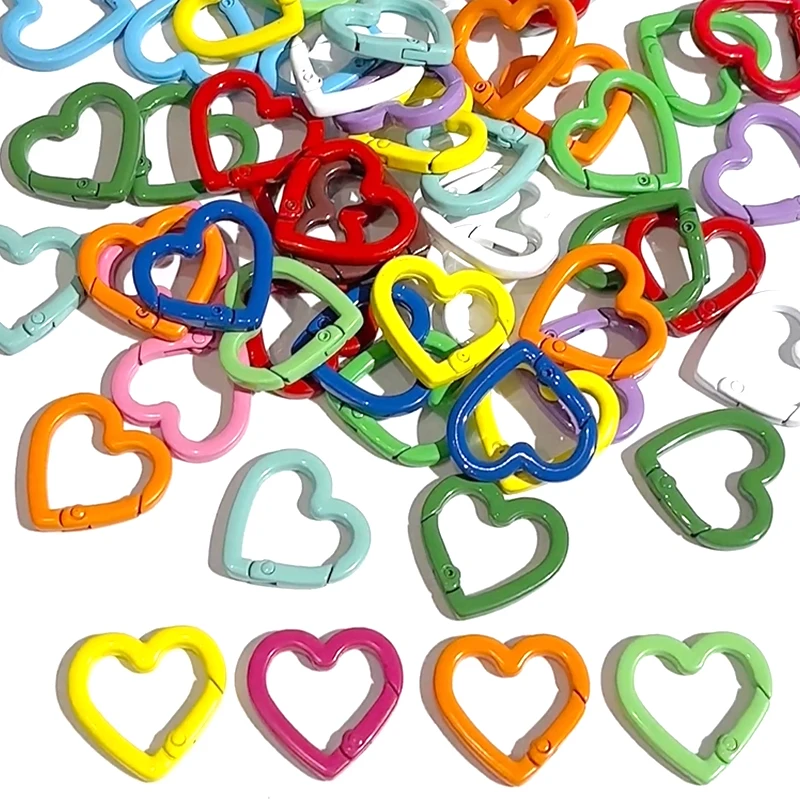 Kleurrijke Gemengde Legering Split Ringetjes Karabijn Oogjes Schroef Pins Sleutelhanger DIY Sieraden Maken Accessoires Benodigdheden