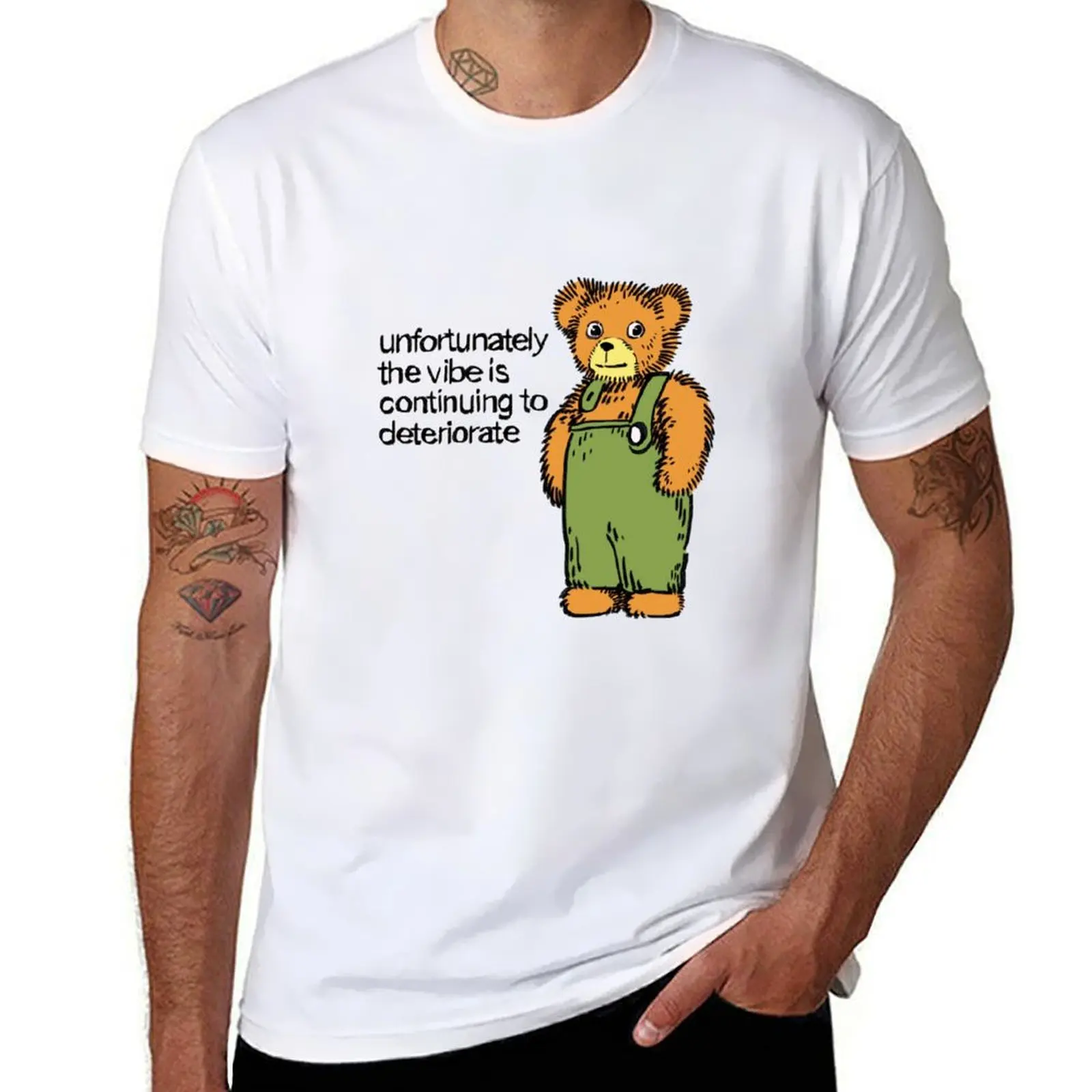 

the unfortunately draws meme continuing T-Shirt vibe tshirt / cotton man t pack Ransroom to shirt deteriorate corduroy is bear