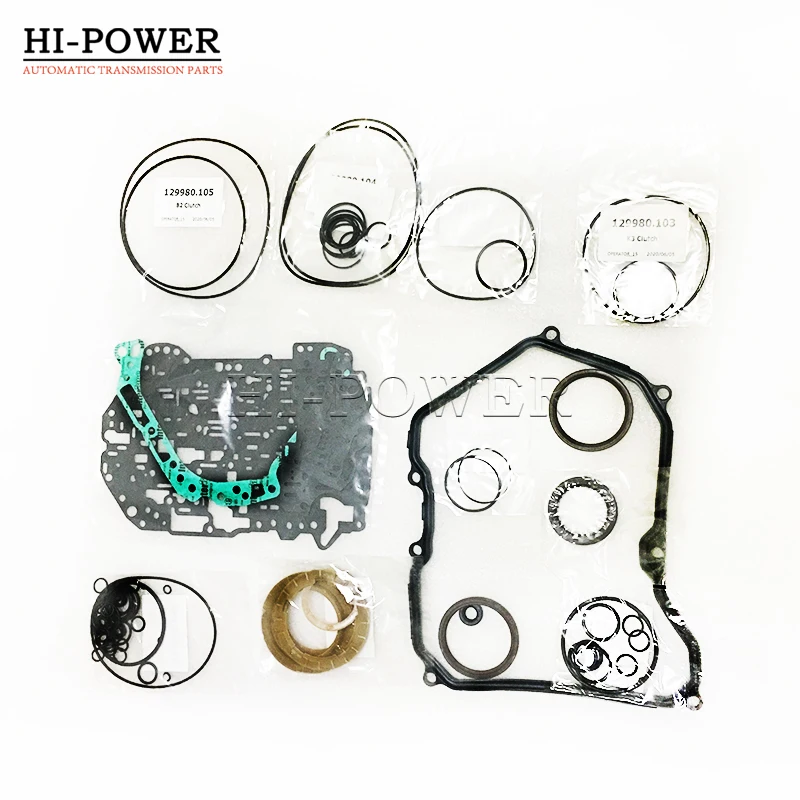 09K TF61-SN Automatic Transmission Master Repair Friction Steel Plates For VW Gearbox Overhaul Kit Gaskets Disc Oil Seal 09K