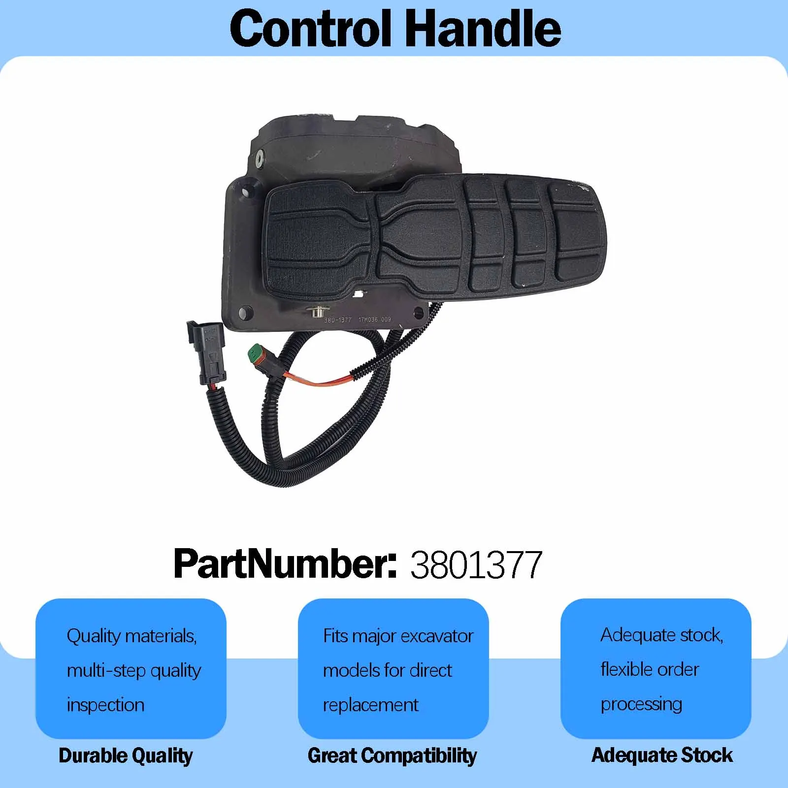 3801377 Pedal Control For Caterpillar 966M 966MXE 972M 972MXE Wheel Loader C9.3 Engine