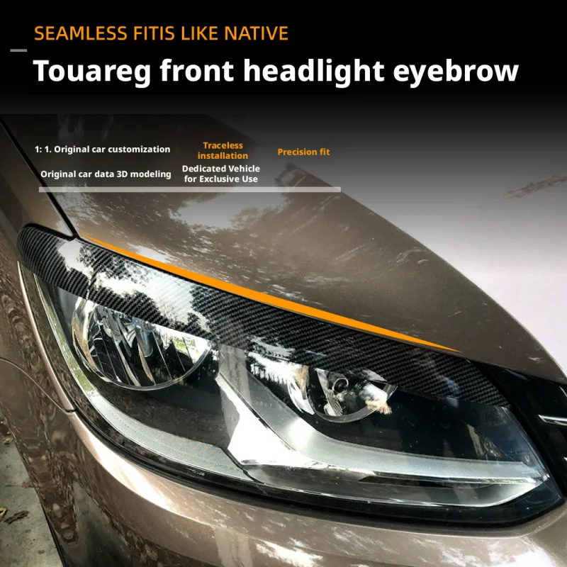 

Suitable for Volkswagen Touran 2011-2015 Headlight eyebrow decorative stickers front headlight car stickers exterior