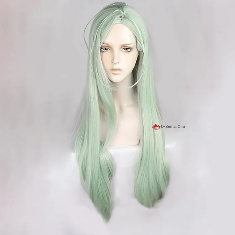 Nintendo Switch Game Buddy Mission BOND Outwitter Long Green Cosplay Heat Resistant Synthetic Hair Halloween Party Wig + Wig Cap