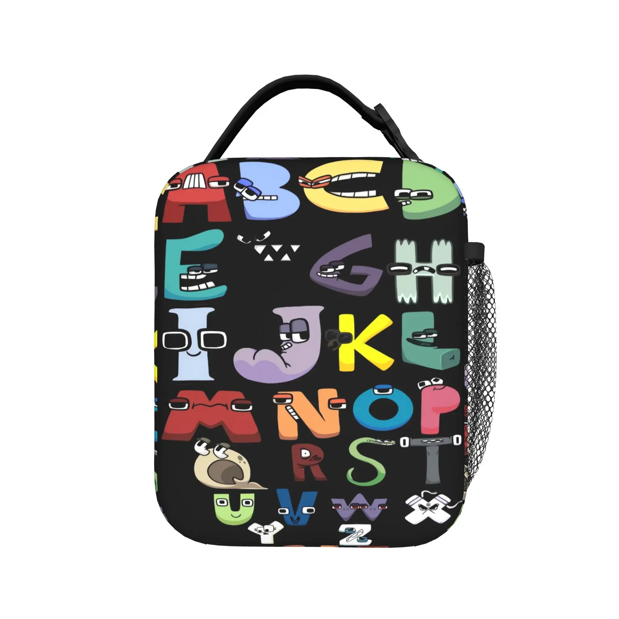Popular Alphabet Lore Lunch Bag  Portable Lunch Box Child Picnic Graphic Cooler Bag Aesthetic Waterproof Thermal Lunch Bags