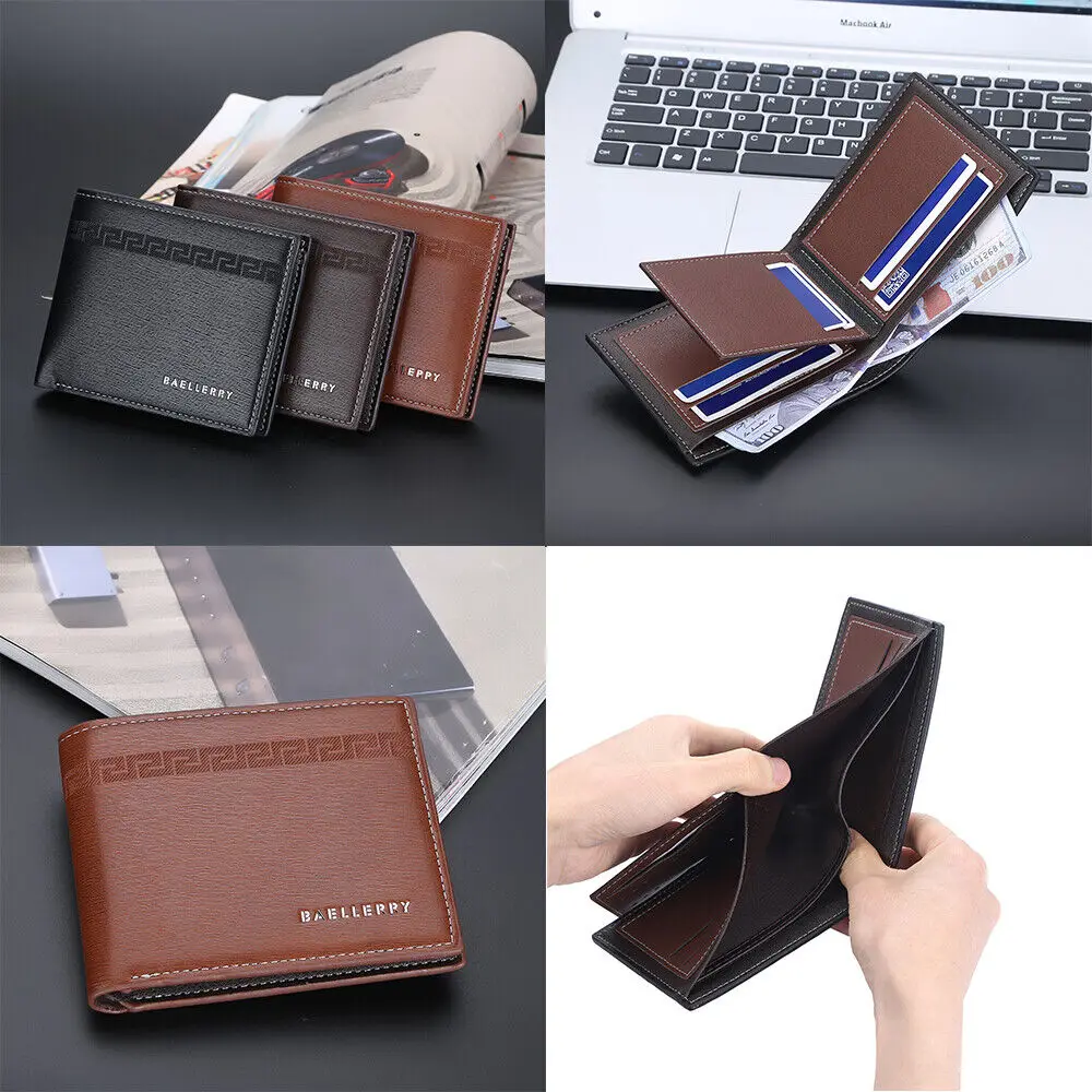 

Man's Leather Wallet Foldable Clutch Bag Multi-card Slot Credt Card Holder Purse Business Wallet Large-capacity Wallet Gift