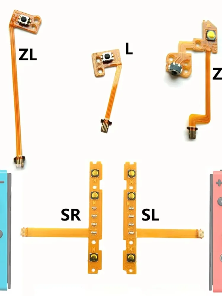 SL SR ZR ZL L Kit de réparation de câble flexible de ruban de bouton gauche et droit pour remplacement Nintendo Switch JoyCon NS