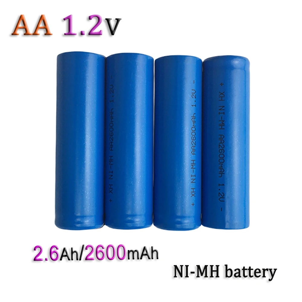 

AA 1.2V-D 2600mAh NI-MH Rechargeable Battery Suitable For MP3 RC Toys LED Flashligh etc.