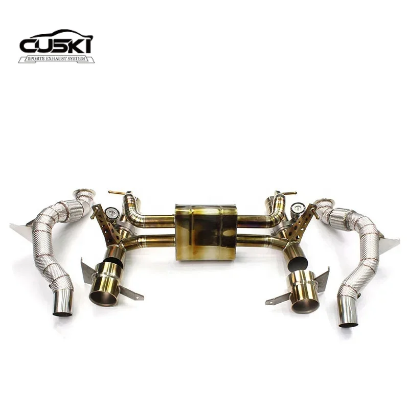 High Performance Exhaust valve control Pipe Catback Exhaust For Ferrari 488 2015-2019 Titanium alloy Exhaust auto parts