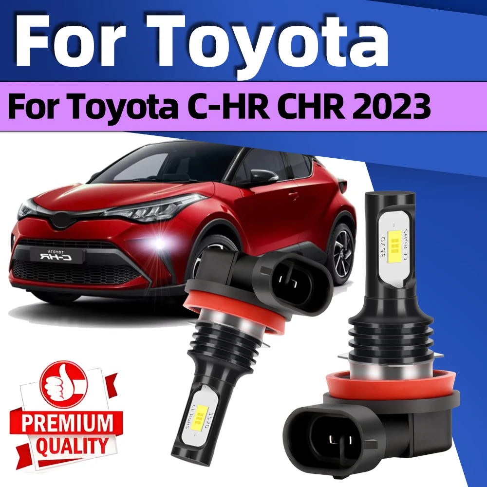 

2 шт. для Toyota C-HR CHR 2023 (только подходит для модели с галогенной противотуманной фарой) Светодиодные противотуманные фары Беспроводные автомобильные передние противотуманные фары Canbus 12 В