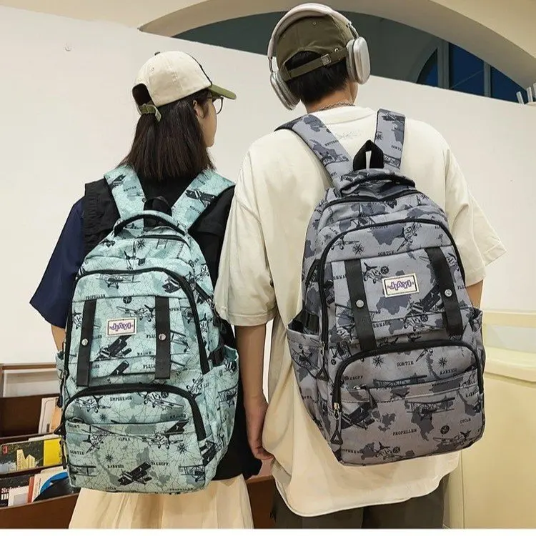 

New Casual Backpack - Graffiti Design with High-Value & Elegant Minimalist Style, Must-Have for Couples, Students & Daily Use