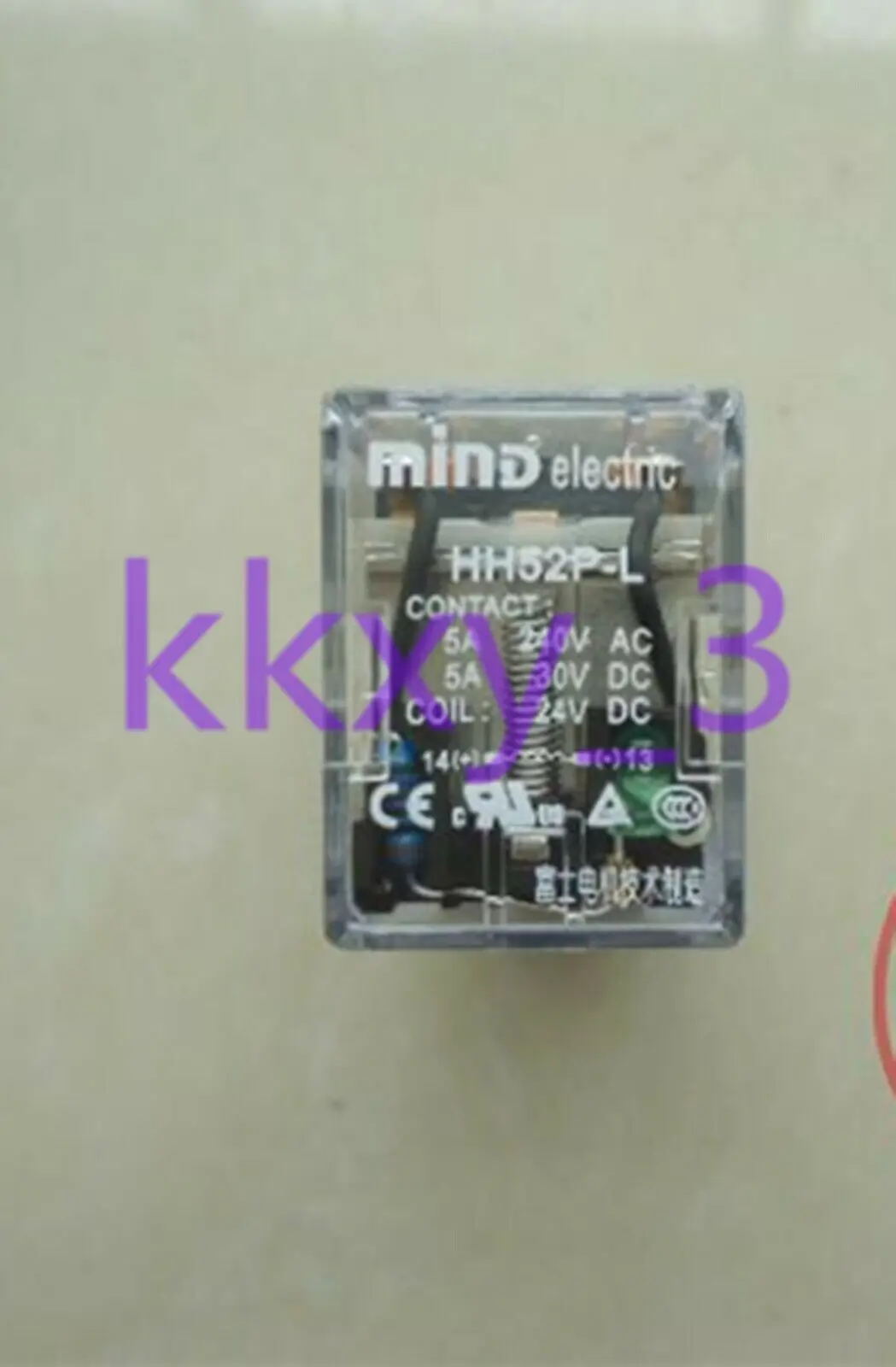 10 PCS NEW IN BOX MIND  HH52P-L DC24V Motor Relay