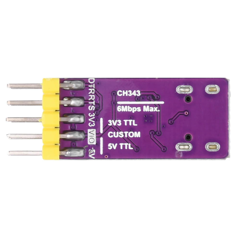 CH343 Module USB to TTL/UART USB to High-speed Asynchronous Serial Port Microcontroller Downloader Module TYPE-C USB Interface