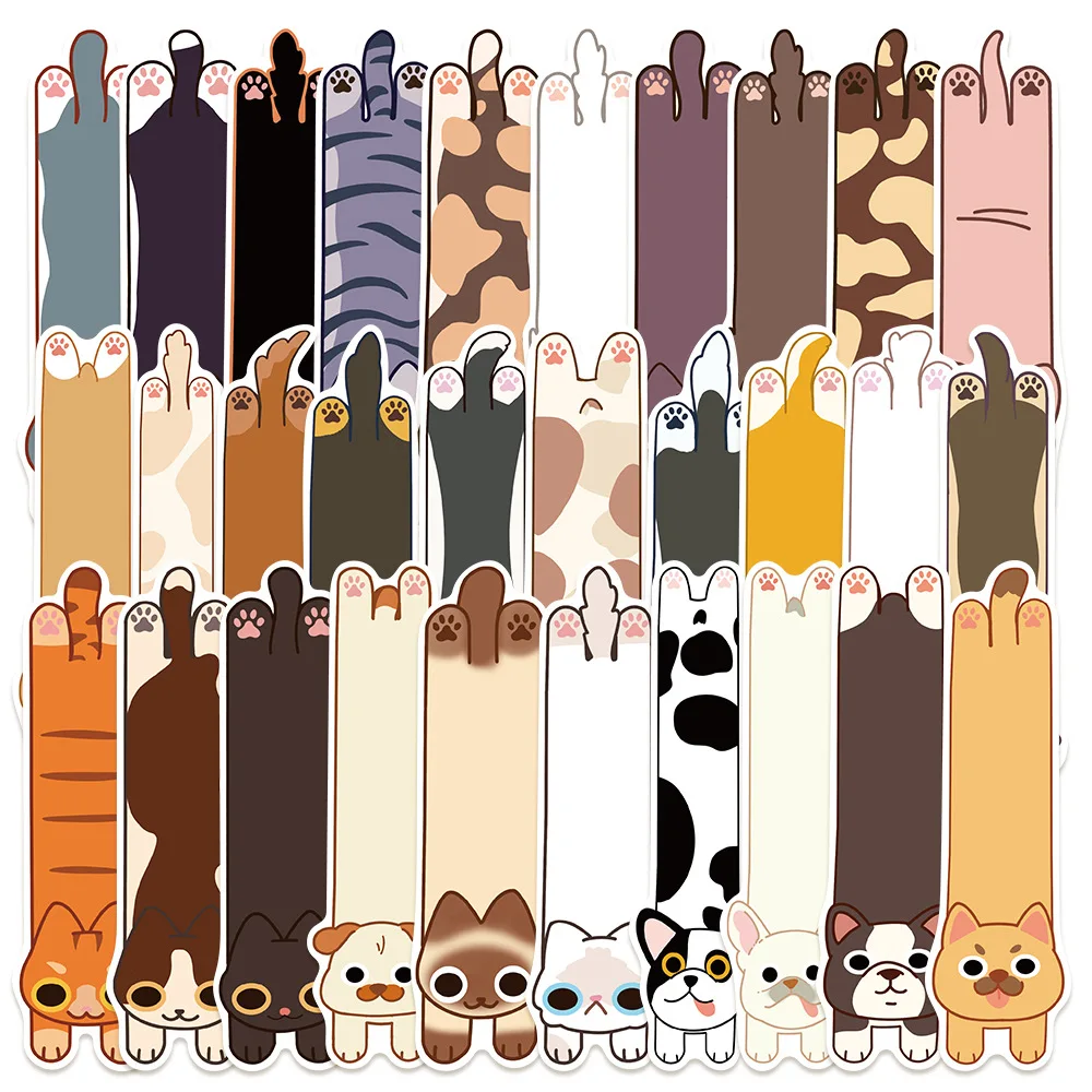 Bview Art Adorable Cat and Dog Bookmark Notes - 30pcs Portable Sticky Page Markers for Books Journals Desktop Decor