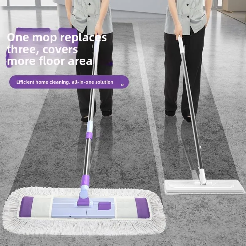 Mop de ande Tamanho para Superfícies Planas, Uso Ú e Seco, Ferramenta de Limpeza de Piso e Empurr de Poeira de Dupl...