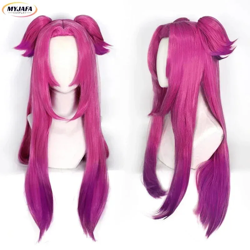 วิกผมคอสเพลย์อนิเมะแบบผมหางม้าสองชั้นไล่สี Heartsteel Alune ทนความร้อน พร้อมหมวกคลุมผม;3,v'6.f;9