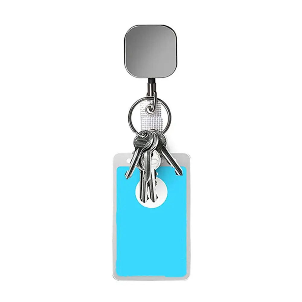 Metal Retractable Anti Lost Retractable Key Chain Lanyard Clip ID Card Badge Holder Badge Reel Clip