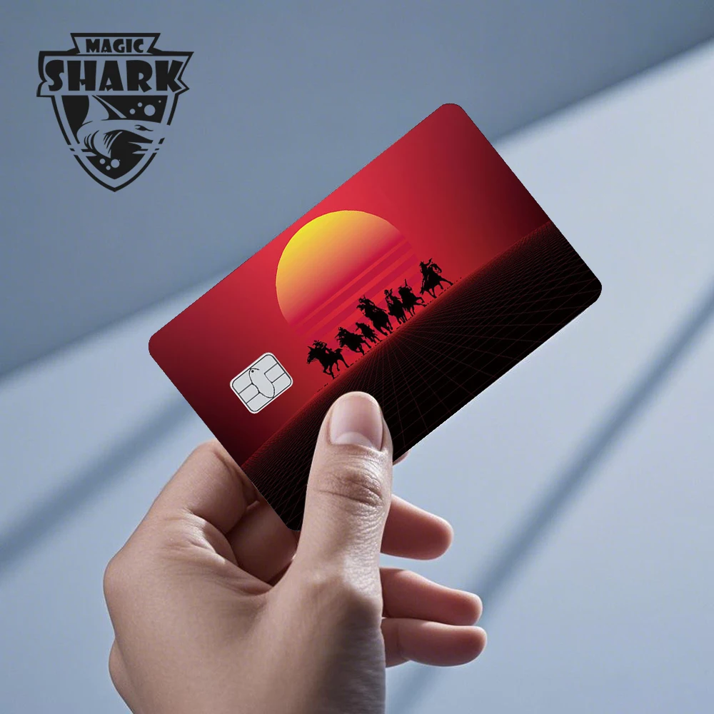 2025 Neue Mcloving Meme Cartoon Spinne Anime Rote Augen Schwarzer Drache PVC Aufkleber Film Haut für Debit Bank Kreditkarte – Detail 2