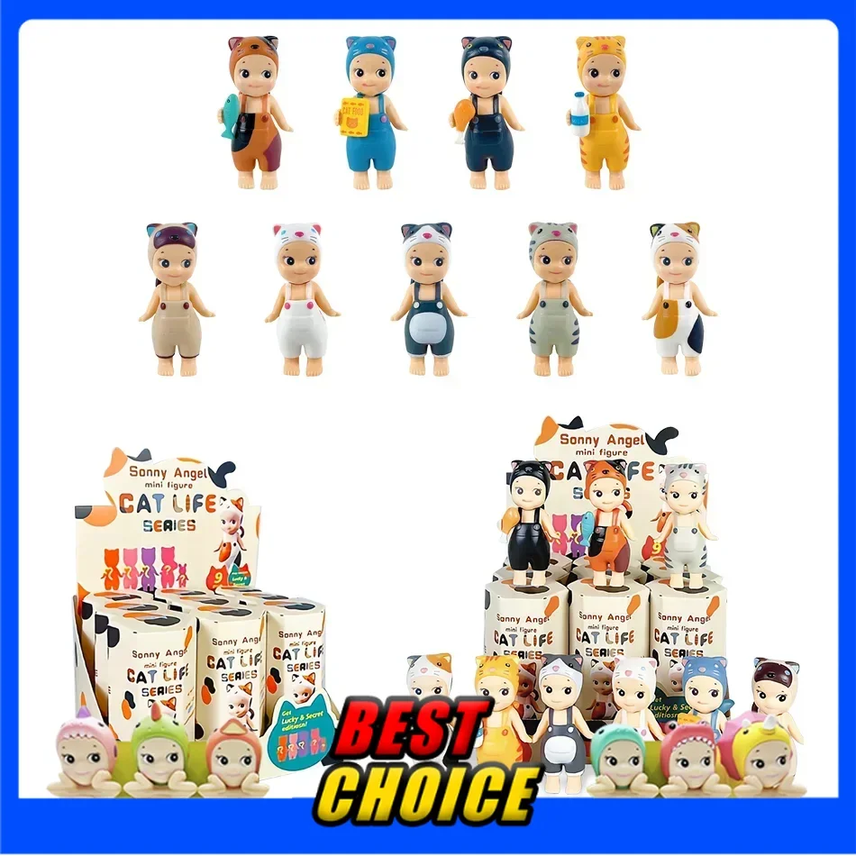 

Sonny Angel Cat Blind Box Life Action Figures Toys Ornaments Dolls For Fans Children Christmas Gifts 1Pc Random Send