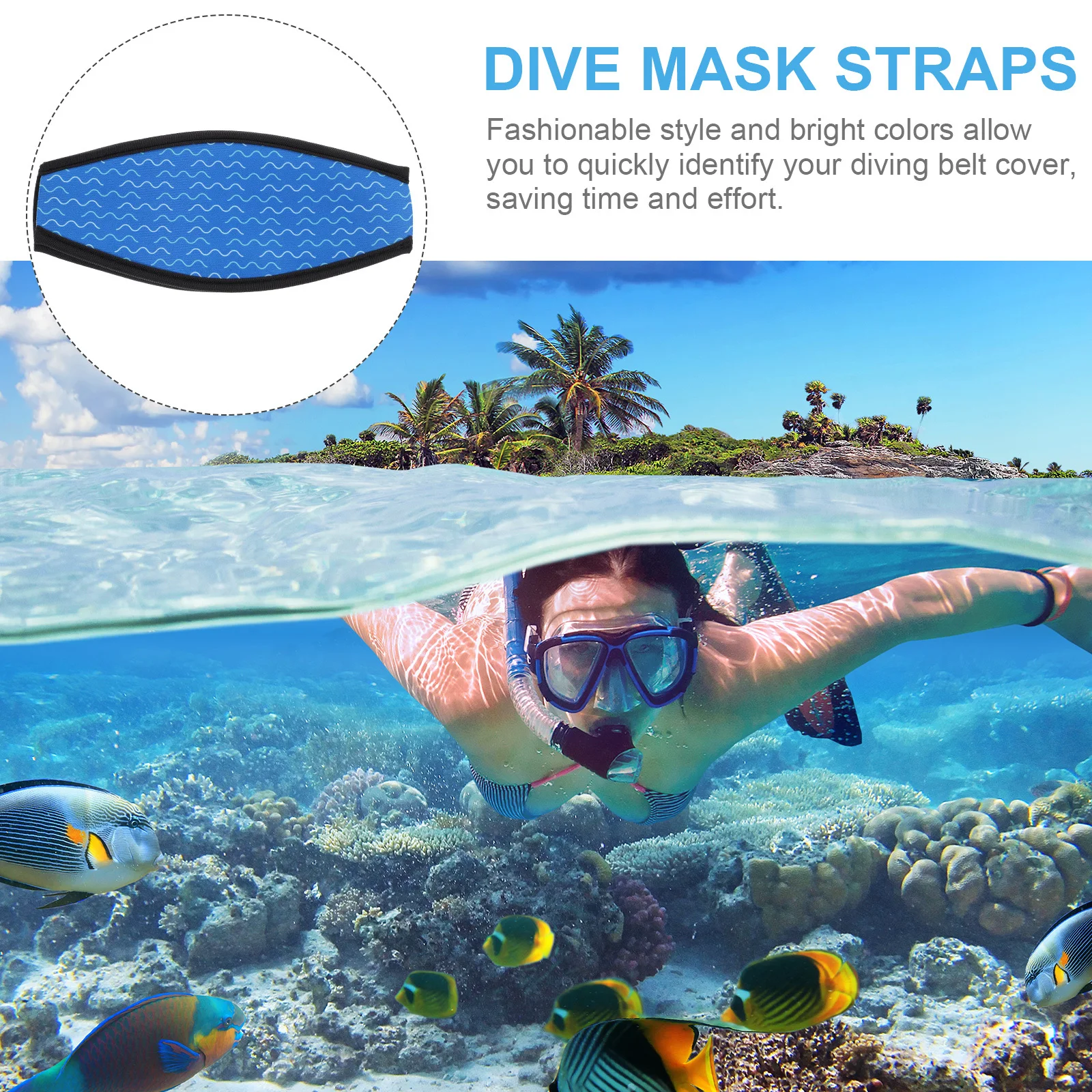 

Mask Strap Covers Diving Eyeglasses Strap Protector Hair Safety Swim Goggle Accessory Diving Equipment Tool Swimming
