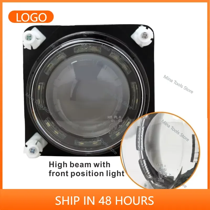 90MM Led Headlights Round 12V Hi/Lo Beam Led Sealed Beam Headlight for Suv Atv Truck Buses