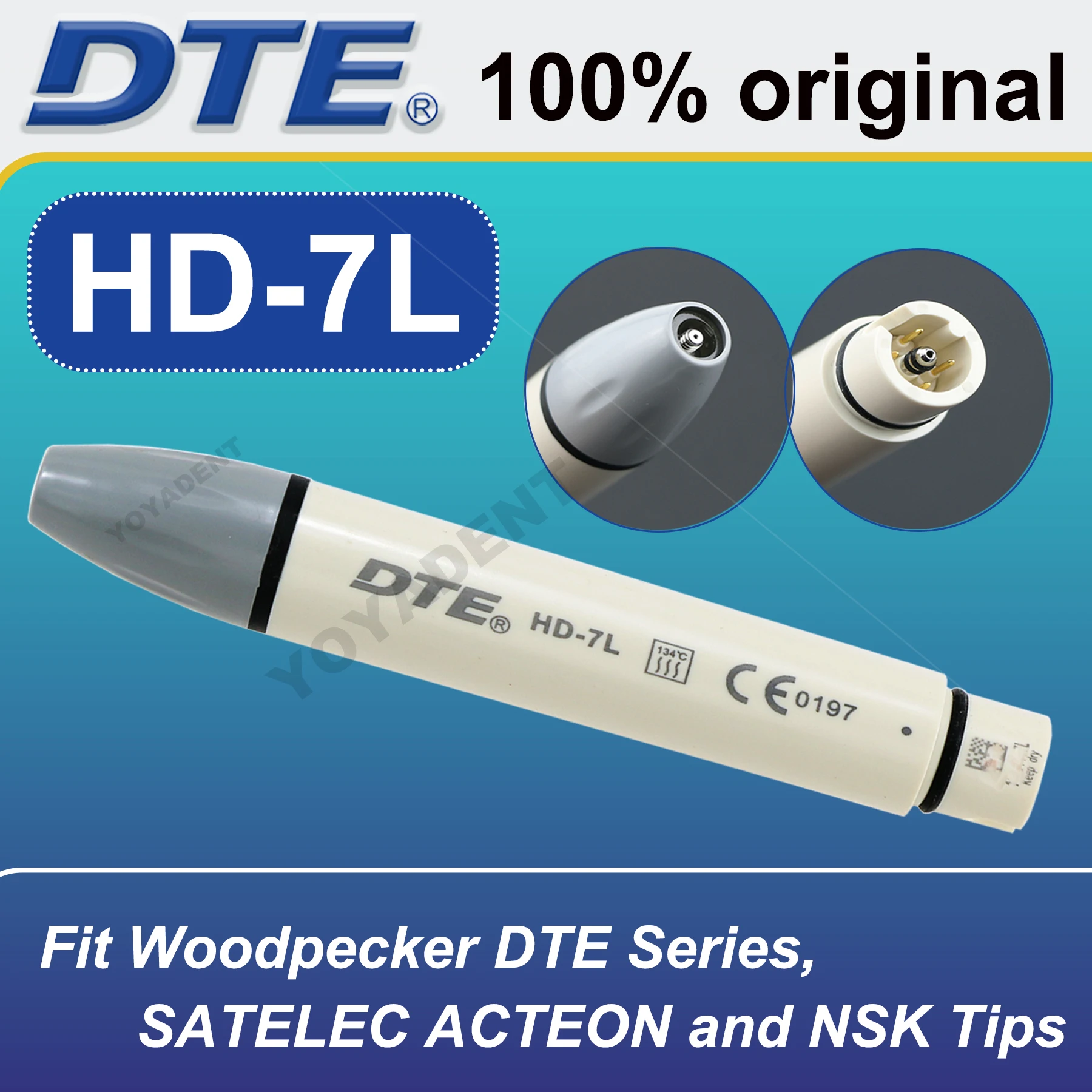 Woodpecker DTE Dental Ultrasonic Scaler LED Handpiece HD-7L Fit NSK SATELEC ACTEON Dentistry Accessories