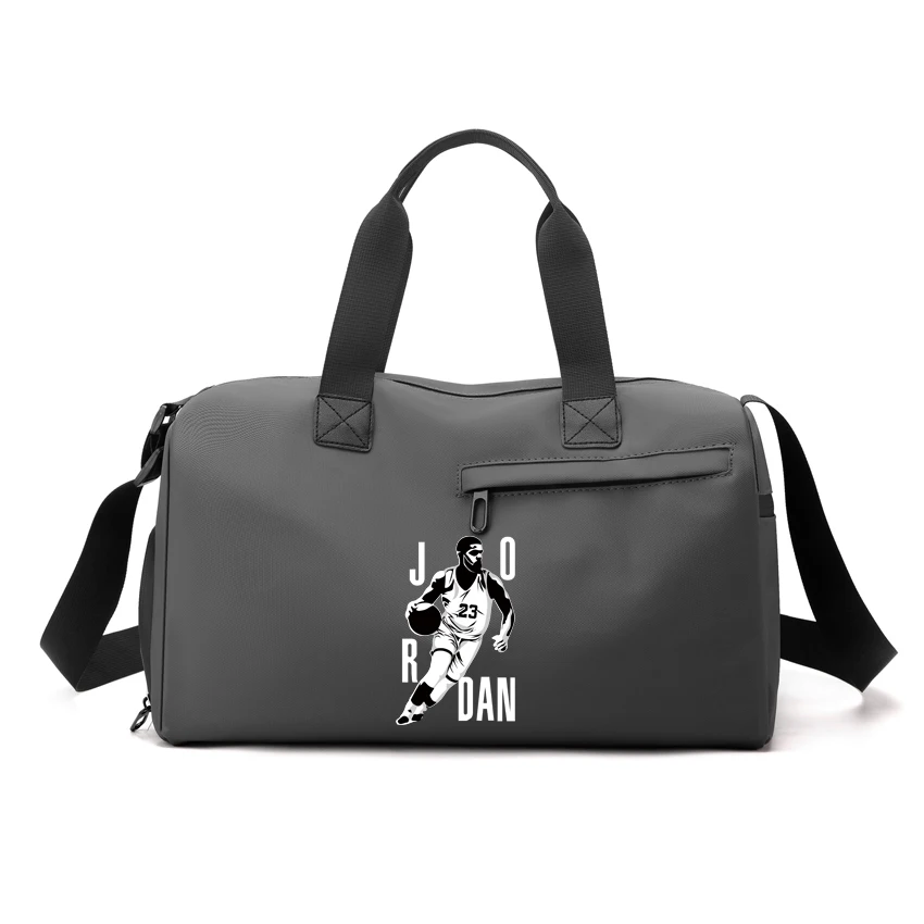 

Fitness Bag Shoulder Messenger Bag JORD 23 Cartoon Printed Dry Separation Men Fitness Bag Women Hand-held Gym Bag Basketball Bag