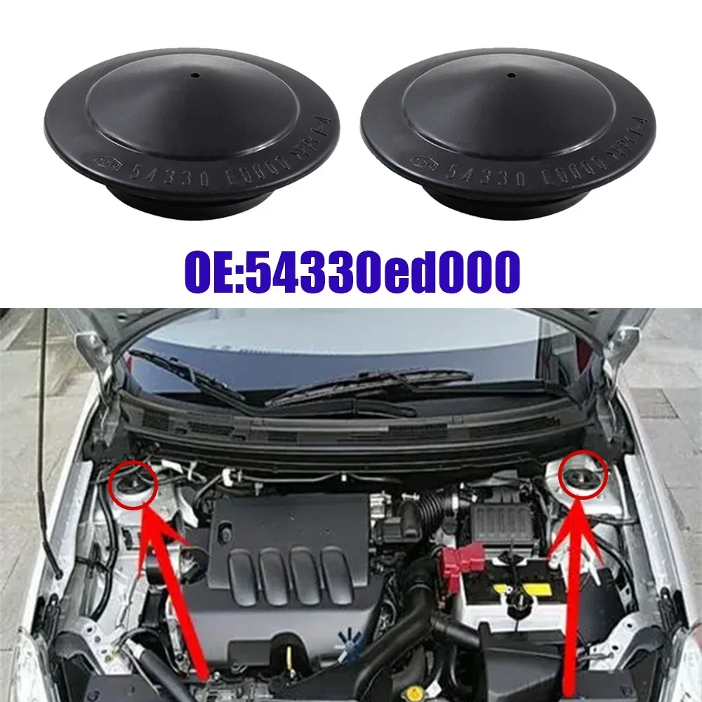 2Pcs Auto Front Waterproof Suspension Cover 54330ED000 Black For Nissan X-Trail T31 2007 - 2013 Qashqai Dualis J10 2006 - 2013