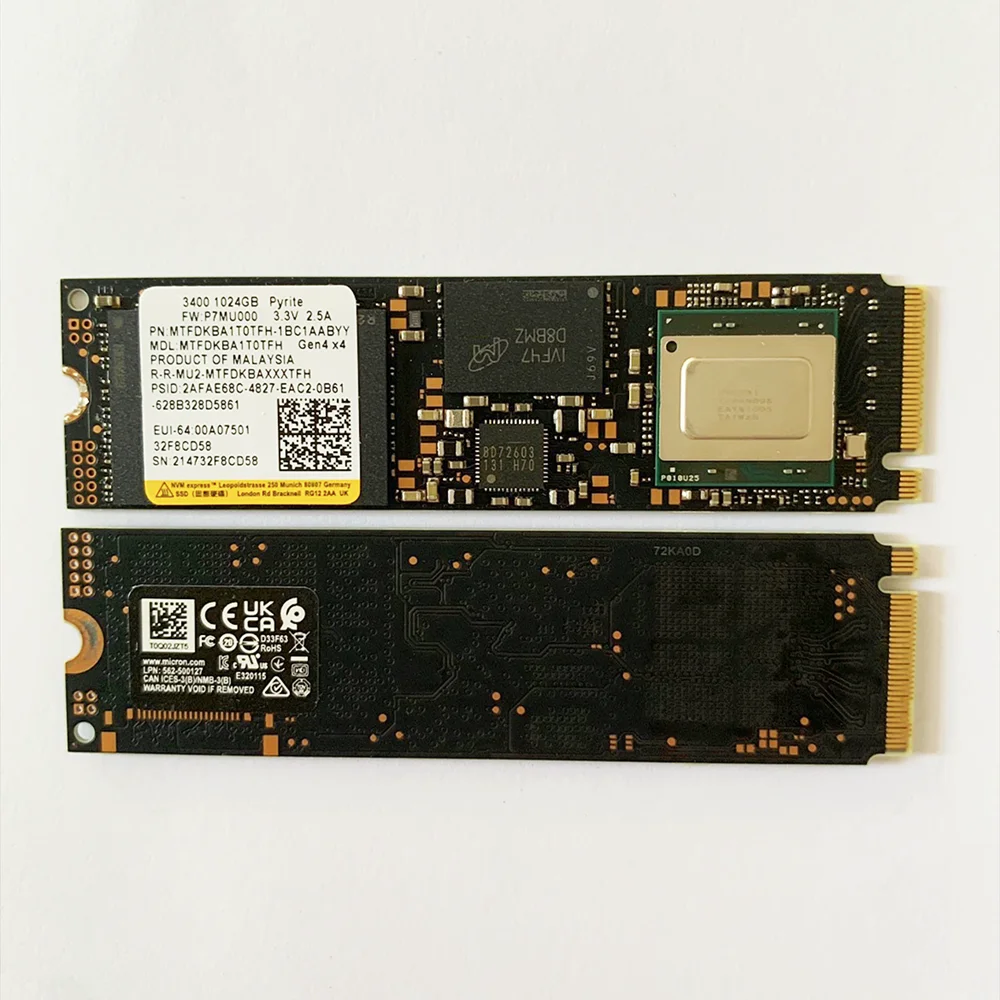 Original 3400 2TB 1TB 512GB M.2 2280 SSD PCIe 4.0 GEN4 X4 Solid State Drive For PS5 lenovo Dell hp Laptop