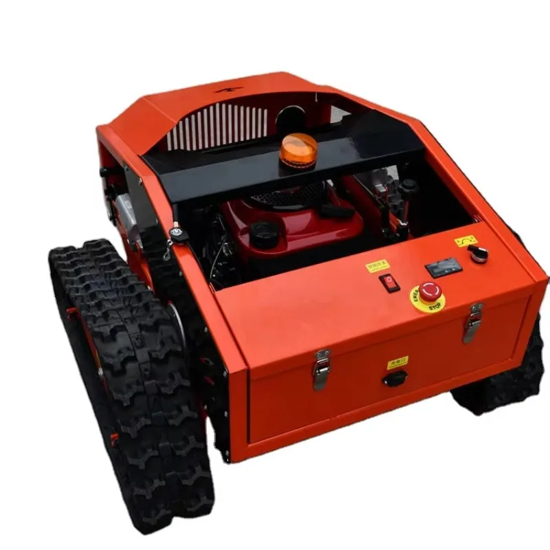 Rasenmäher Schiene Rasenmäher Fernbedienung Raupe Kleiner Mäher Mini Home Benzin Steuerung Landwirtschaft