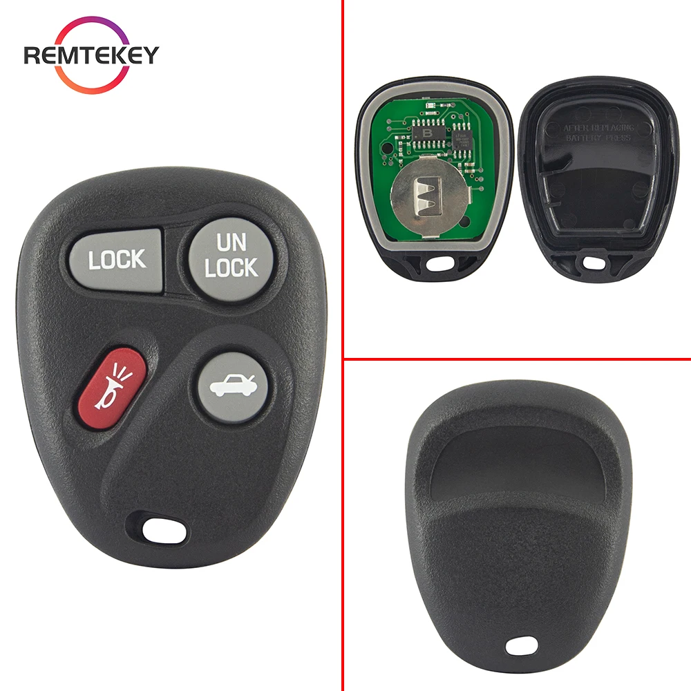 REMTEKEY Keyless Remote Control Car Key Fob 315Mhz 3/4B for GM Chevrolet GMC 1998-2002 Oldsmobile Pontiac 1996-2000