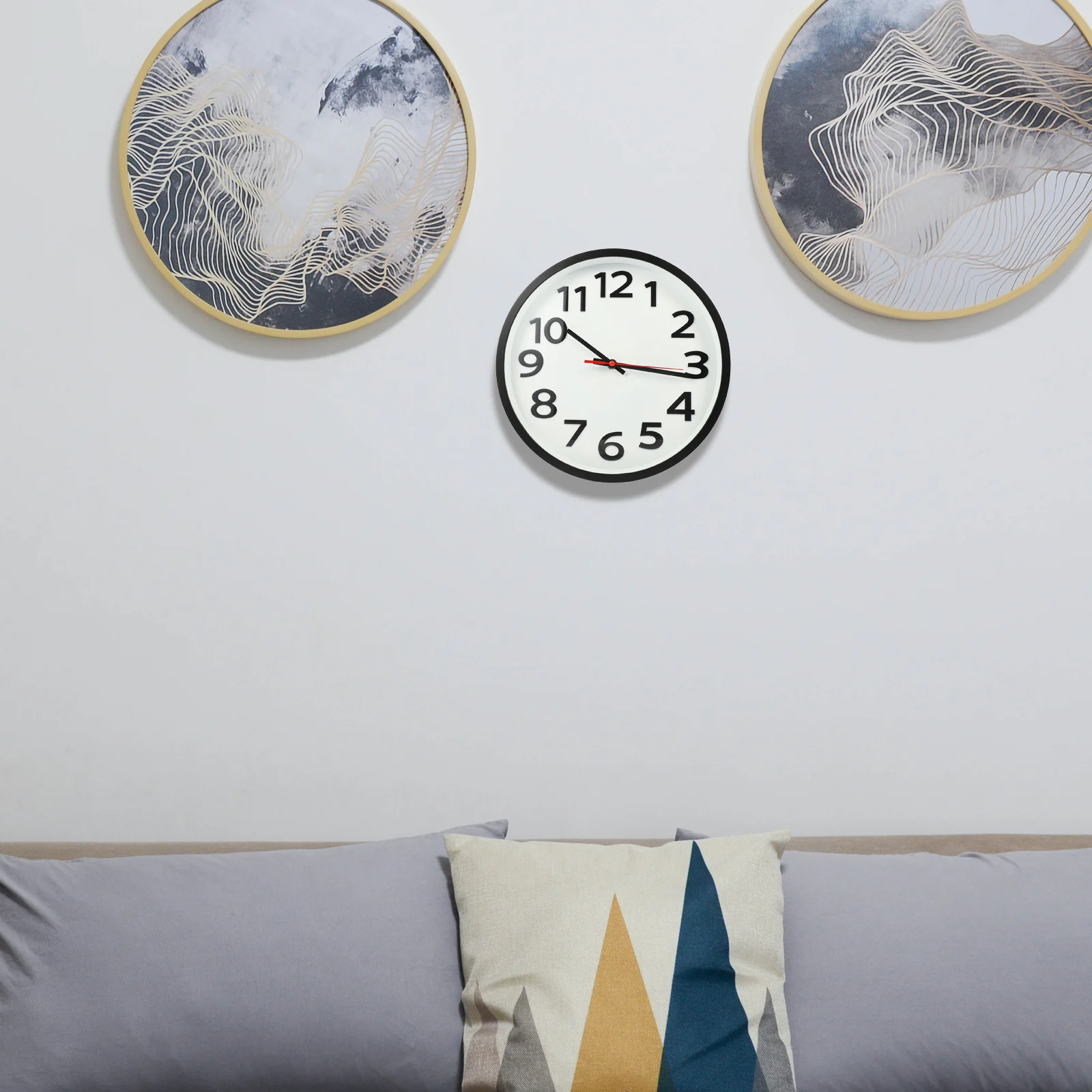 

Silent Wall Decorative Mute Hanging Clock For Home Bedroom Living Room Stylish Wall Pendant Indoor Decorative Clock