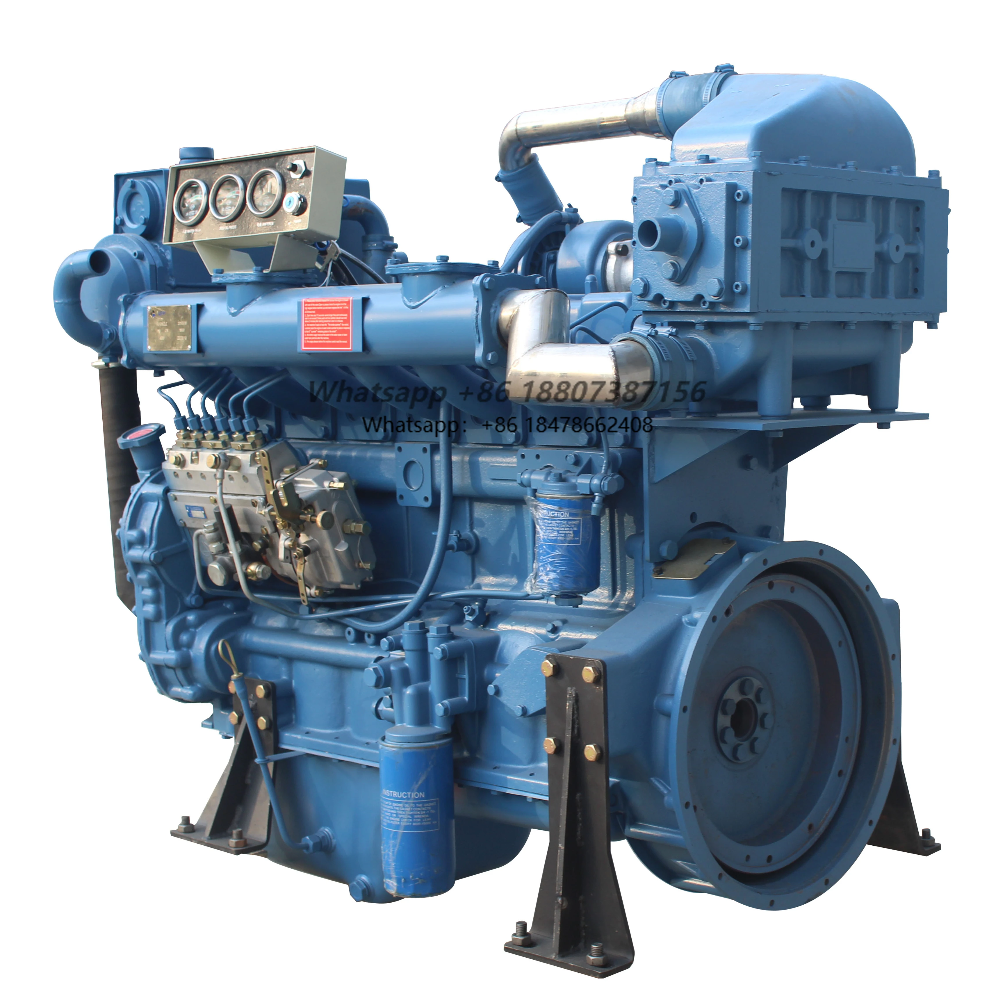Fishing boat special 6-cylinder 4-stroke water-cooled electric start engine with gearbox price