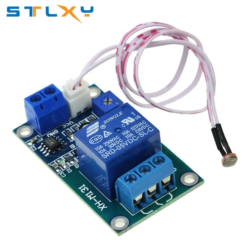 XH-M131 DC 5V / 12V Light Control Switch Photoresistor Relay Module Detection Sensor 10A brightness Automatic Control Module