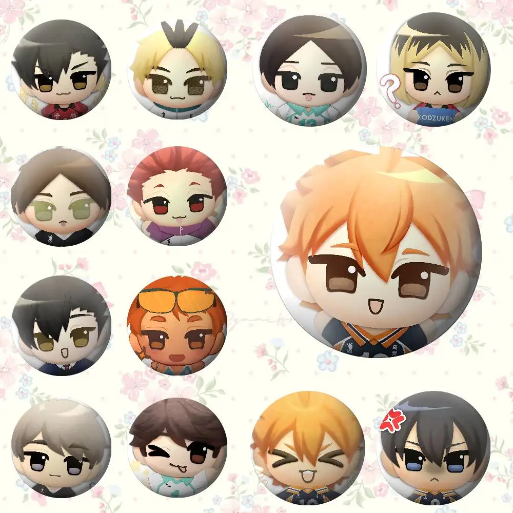 أمين H-Haikyuu شارات صفيح لينة زر دبوس بروش شارة معدنية مخصصة مجوهرات اكسسوارات قبعة حقيبة التلبيب