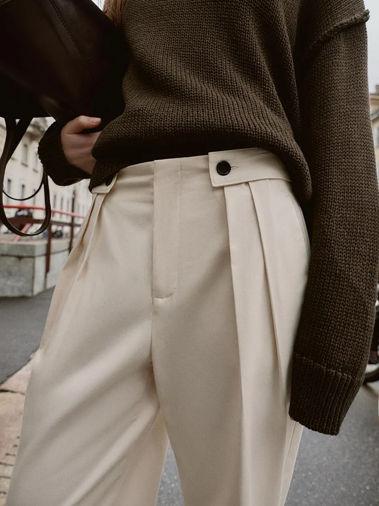 กางเกงเลกกิ้งเอวสูงสำหรับผู้หญิง ดีไซน์กระดุม แต่งลายชนเผ่า สำหรับฤดูหนาว รุ่นใหม่ล่าสุด ปี 2025 เหมาะสำหรับการแสดงบนเวที