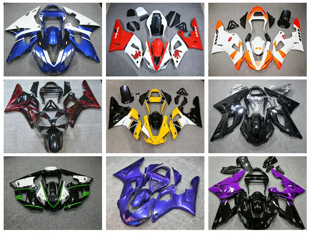 4 Gift new ABS fairing kit - suitable for Yamaha YZF1000 R1 models from 2000 to 2001. Accessories that can be customized.