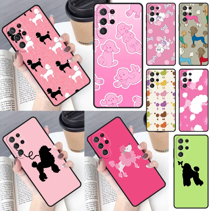 Funny Poodle Design Cover For Samsung Galaxy S23 Ultra S22 S20 S21 FE S8 S9 S10 Plus Note 10 20 Ultra phone Case