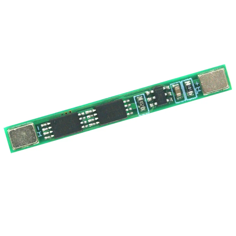 10PCS 1S 3.7V 4A li-ion BMS PCM 18650 Battery Protection Board PCB for 18650 lithium ion li Battery Double MOS