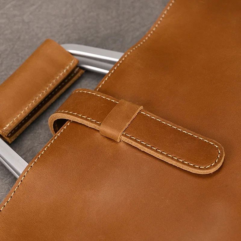 Commuting Sling Briefcases Man Travel Retro Handbag Briefcases Business Leather Bags Porte-documents MHGWB