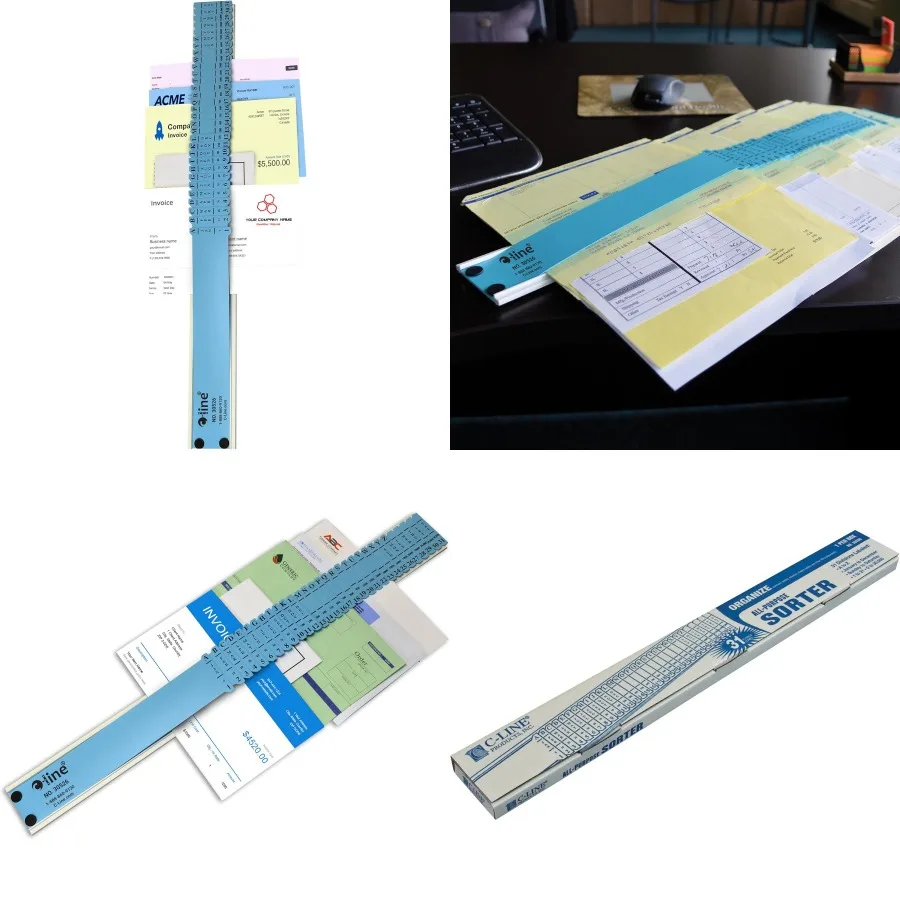 

C-Line All-Purpose Document Sorter 2.5 x 23.5 Inch in Blue for Efficient Office Organization Ideal for Managing Files Bills and