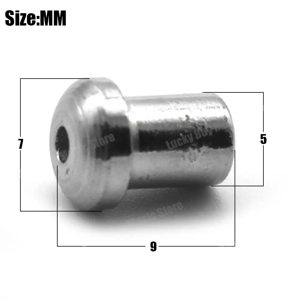 12 stücke String Professionelle Metall Montage Aderendhülsen Buchse Durch Körper Ferrule String Kappe für Bass Musical Instrument Gitarre