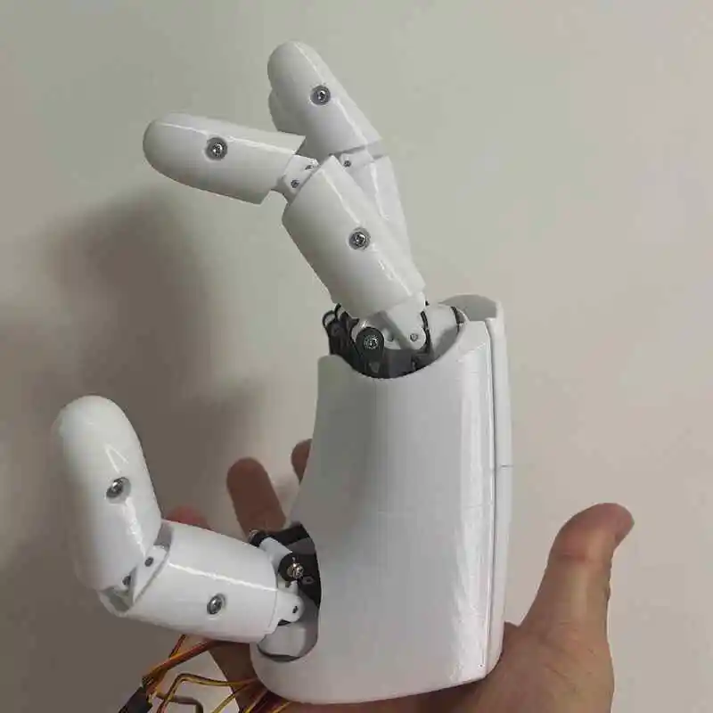AmazingHand 8 DOF Robot Hand 3D-geprinte mechanische hand Rechterhand Linkerhand PWM-motoren Feetech Seriële motoren Programmeerbare robot