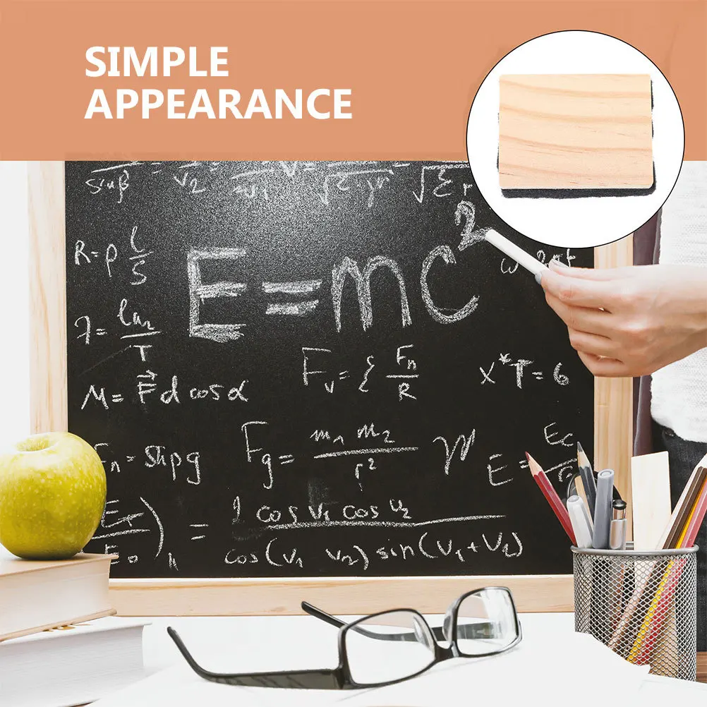 4 Stuks Mini Houten Droge Gummen Veelzijdige Whiteboard Krijtbord Gum Klaslokaal Levert Draagbare Kantoor White Board Gummen
