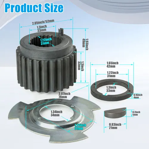 Imagen 2 del producto Juego completo de cuchilla y espaciador del Sensor de engranaje del cigüeñal de manivela para Mitsubishi Galant Eclipse Montero Sport MD 184894   MD-MD de moda para requisitos particulares 184291   MD-MD de moda para requisitos particulares 309036