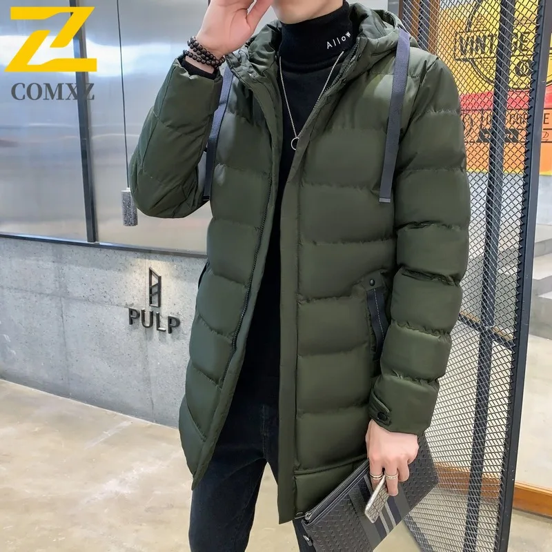 سترة مبطنة للرجال من COMXZ، مريحة للعمل في الهواء الطلق، سترة دافئة سميكة، نمط يومي، معطف شتوي جديد خفيف الوزن #4