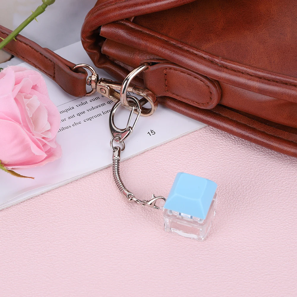 

Keyboard Fidget Keychain 1 Key Keyboard Decompression DIY Mechanical Keyboard Keychain Button Gifts for Men