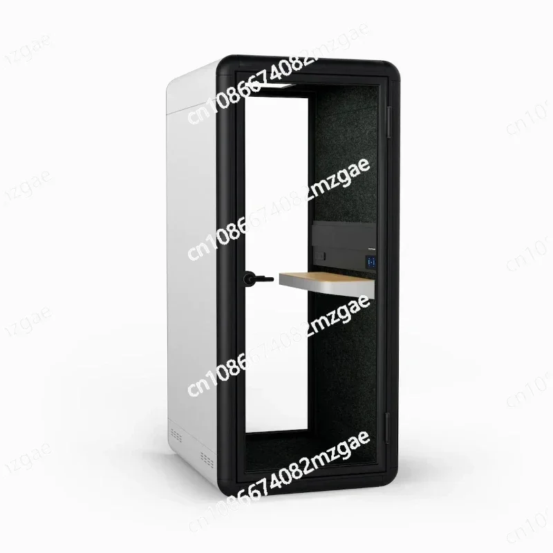 Office Meeting Pod Soundproof Phone Booth Acoustical Hollow Glass Sound Mini Office Pod Phone Booth