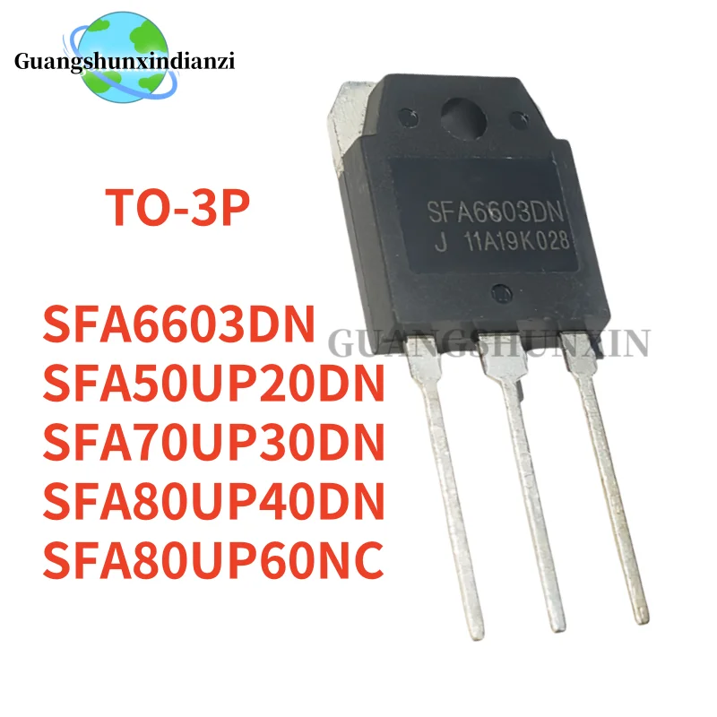 5PCS NEW SFA50UP20DN SFA80UP40DN SFA6603DN SFA70UP30DN SFA80UP60NC TO3P POWER TRANSISTORS TO-3P