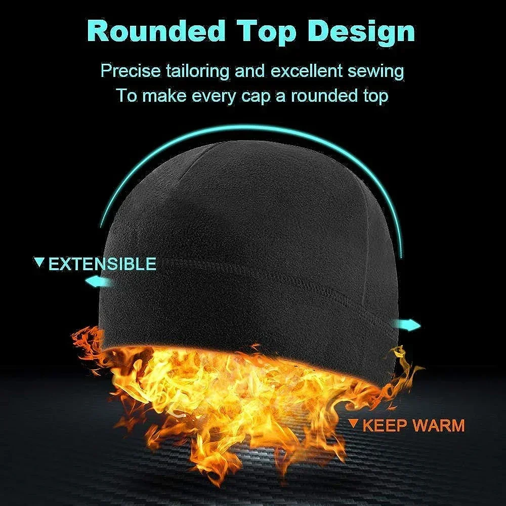 

1/3pcs Winter Fleece Caps Warm Outdoor Sports Skiing Cycling Hat Windproof Soft Beanie Women Ski Bike Hat Caps