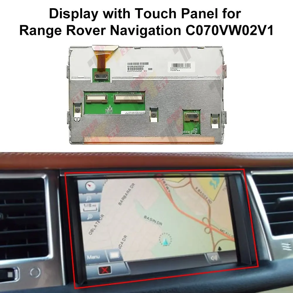 Navigation LCD Display For RANGE ROVER 2009 2010 2011 2012 With Touch Screen C070VW02V1