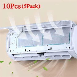 2/4/8/10Pcs Air Conditioner Filter Net Self-Adhesion Filter Papers Wind Outlet Dustproof Cover Net Cuttable Dust Filter Screen